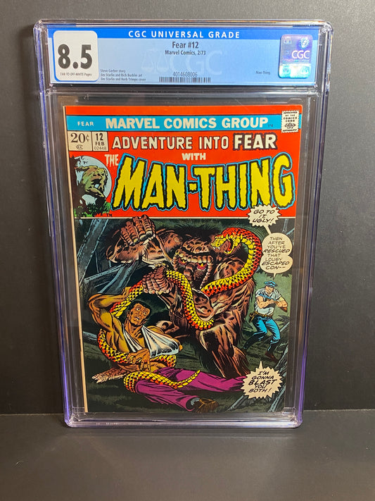 Adventure into Fear #12 CGC 8.5 | MAN-THING | Herb Trempe | Marvel 1973