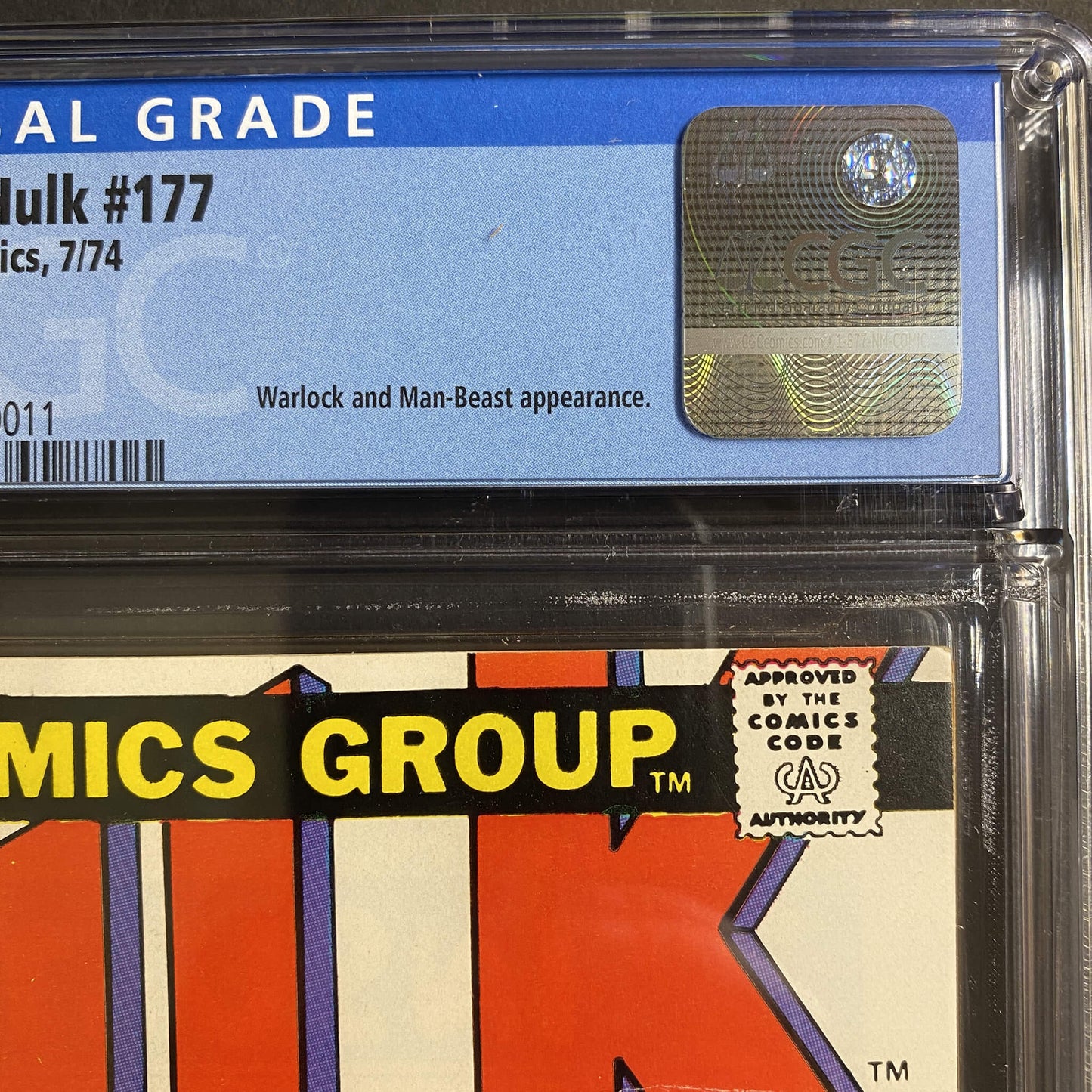Incredible Hulk #177 | CGC 9.2 | 1974 | Warlock Cover
