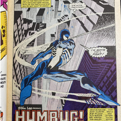 Web of Spider-Man #19 | First Appearance of Humbug | Black Suit | Marvel Comics