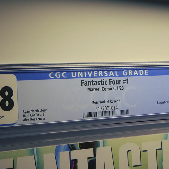 fantastic four #1 CGC 9.8 variant cover b video