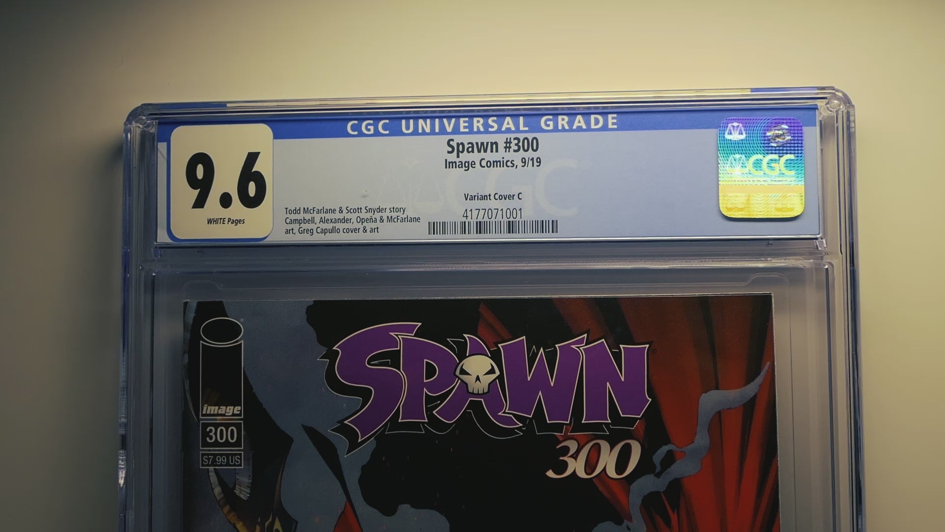 spawn 300 CGC Variant Cover video 