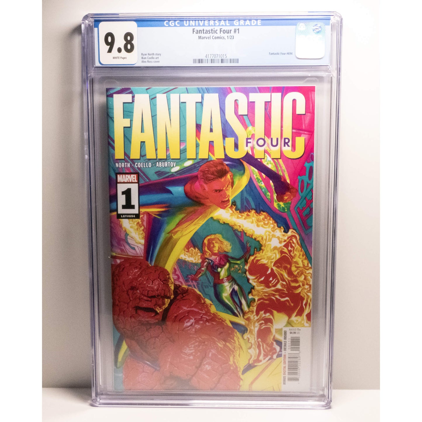 fantastic four #1 CGC 9.8 Alex Ross Painted covers