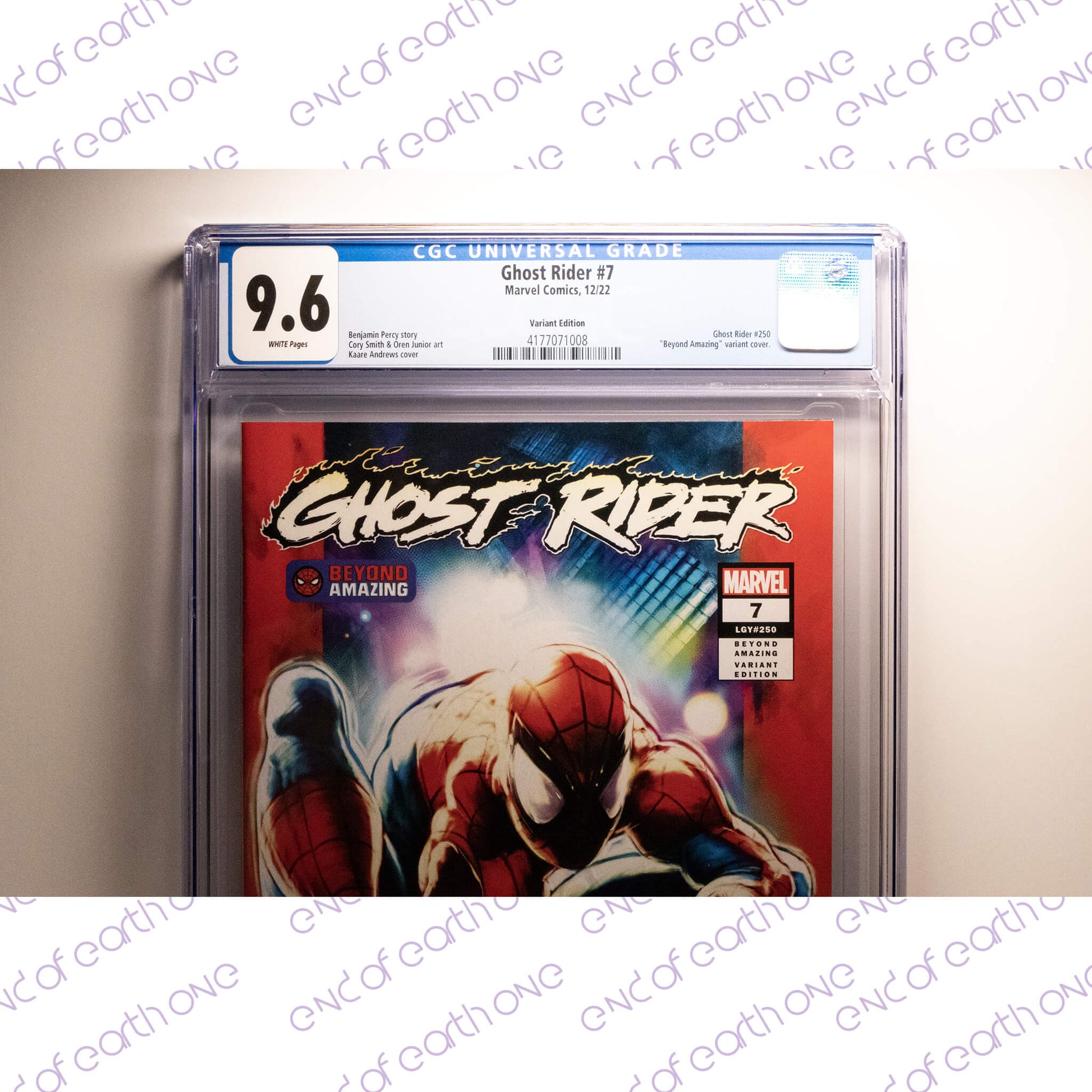 ghost rider beyond amazing spider man variant cover cgc 9.6 top