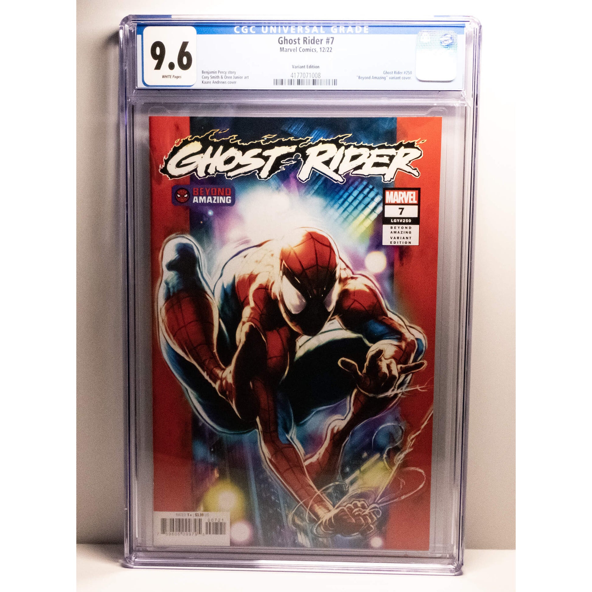 ghost rider spider man variant cover cgc 9.6 at End of Earth One
