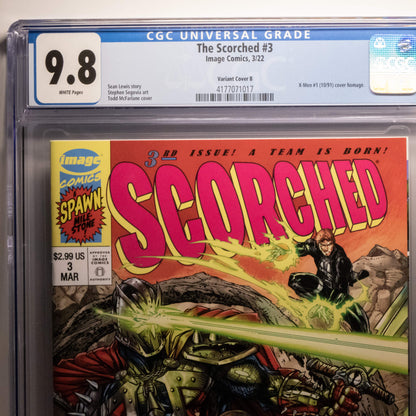 the scorched #3, McFarlane Variant Cover, CGC 9.8